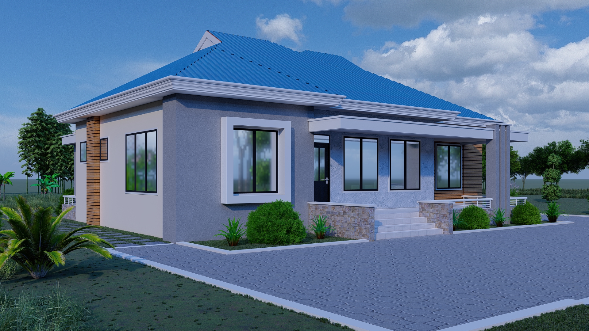 3 BD Pitched Roof Home